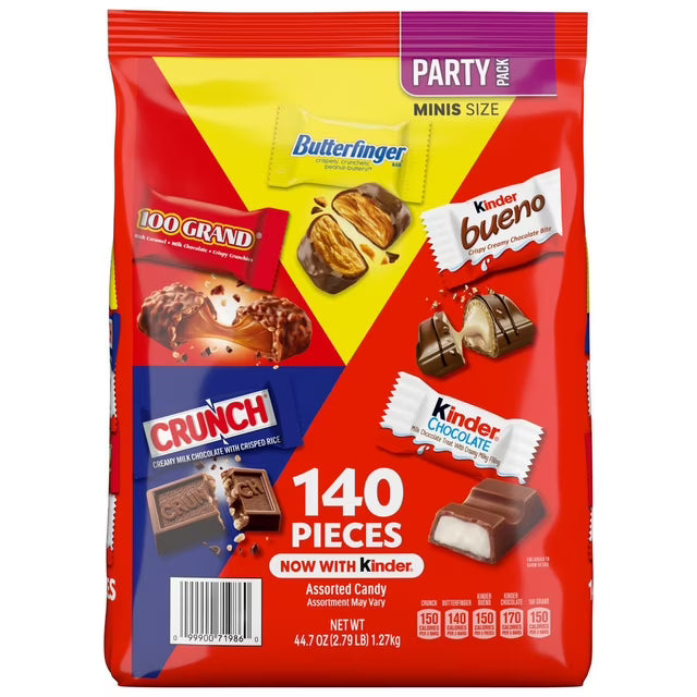 Ferrero Assorted Minis Chocolate Candy Variety Pack, 140pcs