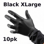 Gloves Xlarge Black Nitrile 100 x 10pck