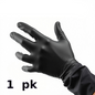 Gloves Large Black Nitrile