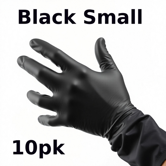 Gloves Small Black Nitrile 100 x 10pck