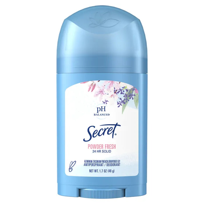 Secret Deodorant Stick Powder Fresh 1.7oz 6‑Pack
