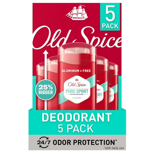 Old Spice Deodorant 3oz 5pk