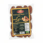 Packaged dates with a label on a white surface