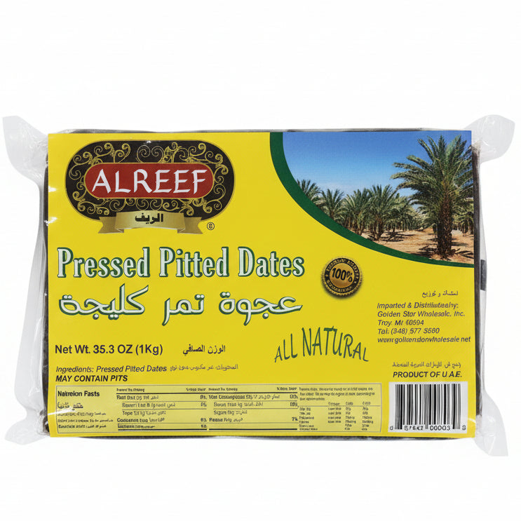 Alreef Pressed Pitted Paste Dates 1kg