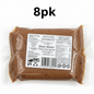 Packaged date paste with a label on a white background, labeled '8pk'.