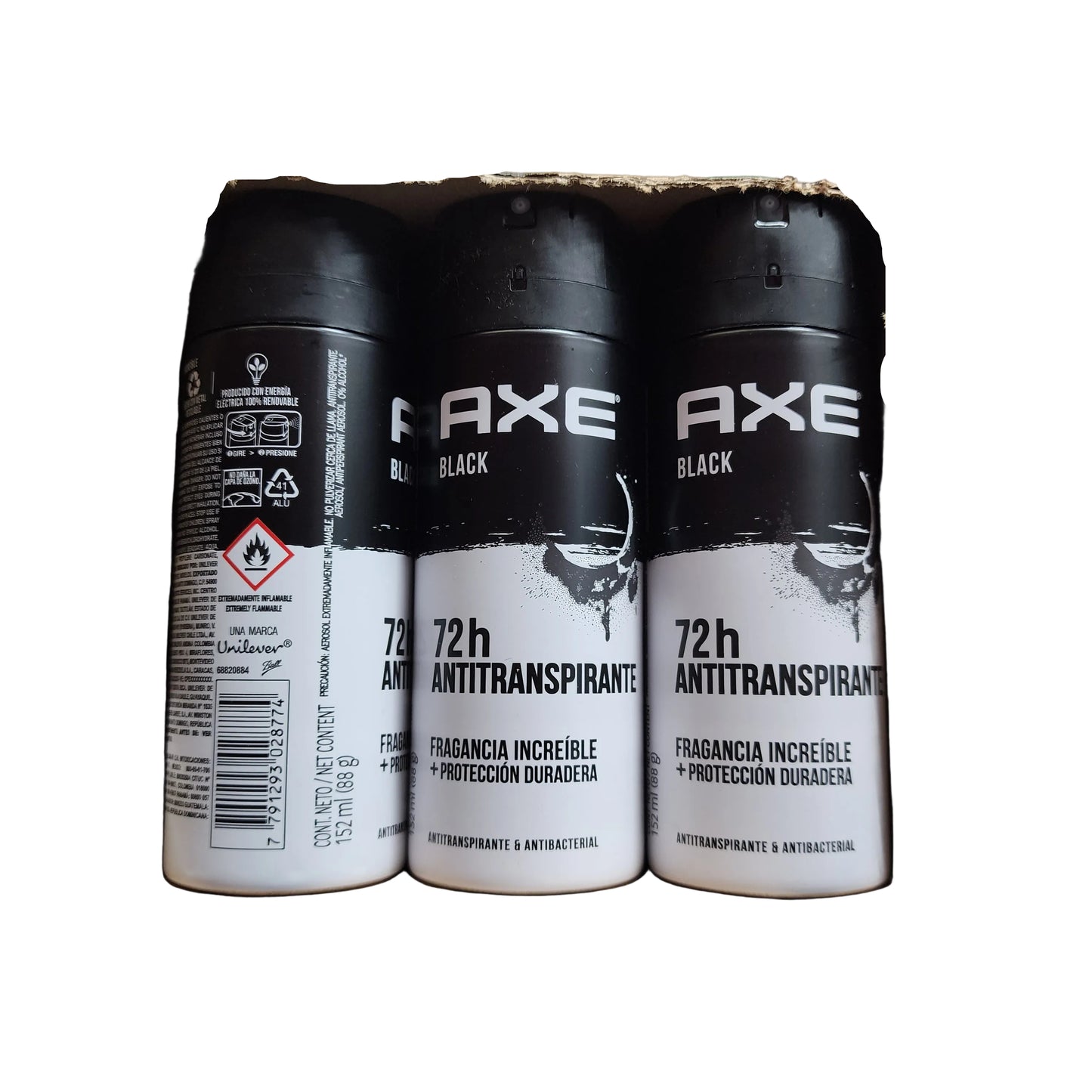 AXE Deodorant Body spray Black 72h 150ml 6Ct