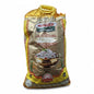 Bag of Pioneer rice on a store shelf with various products around