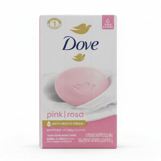 Dove Soap Pink Rosa 3.75oz 6Pack