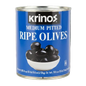 Krinos Medium Pitted Ripe Olives 105.8oz (6lb)