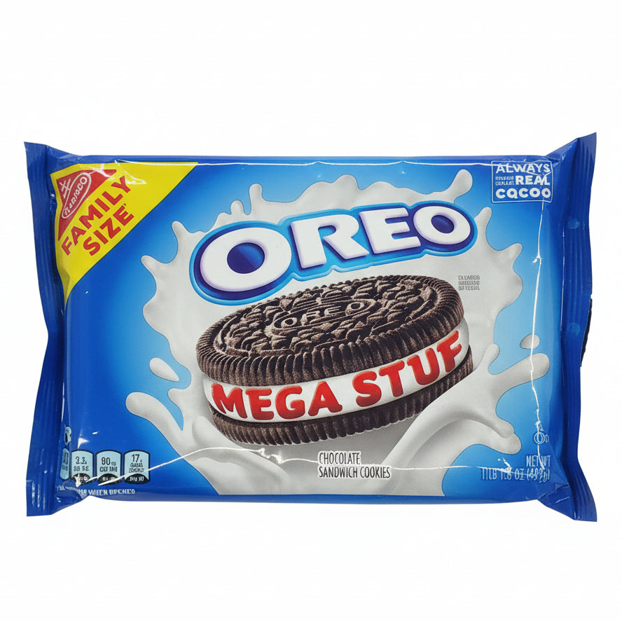Chips Ahoy Oreo Mega Stuf Chocolate Cookies 1LB
