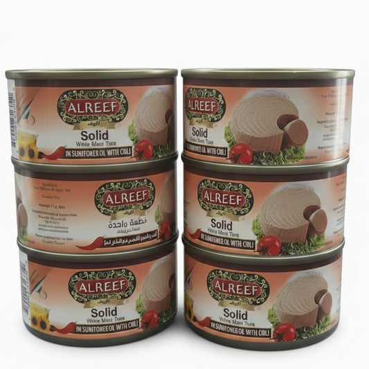 Tuna Alreef Spicy Big Flakes in Sunflower oil 170gm 6pk