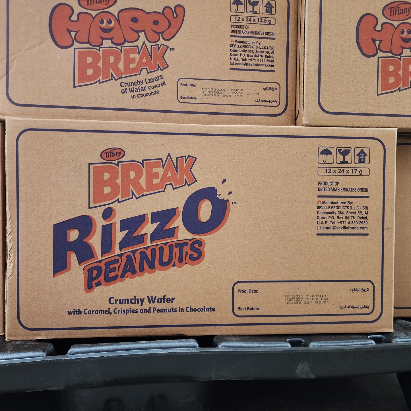 Tiffany Break Rizzo Peanuts bars 12pk 24x17g