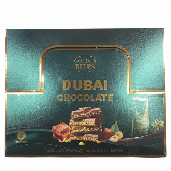 Golden Bites Dubai Chocolate 3 Flavors 20g 60CT