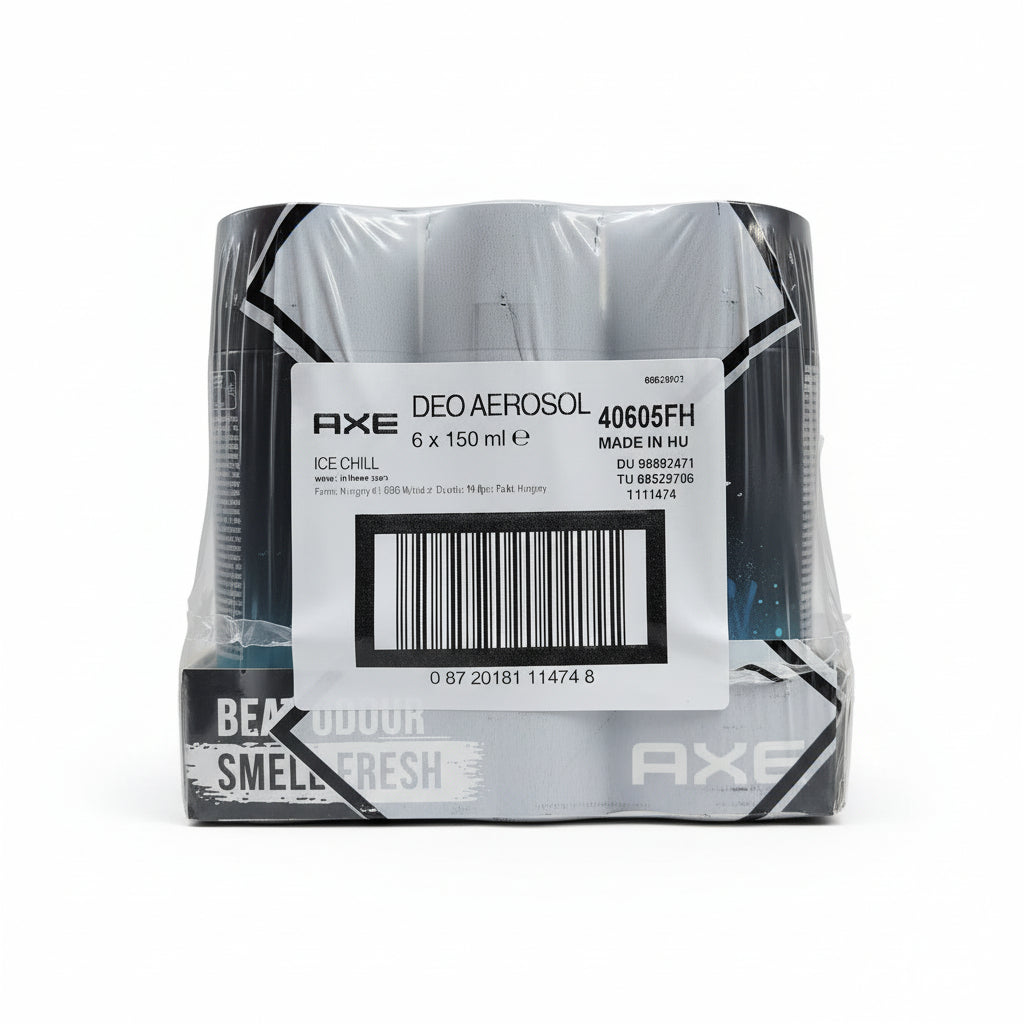 Axe Deodorant Body Spray Ice Chill 150ml 6Pack