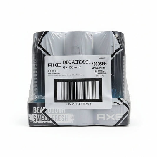 Axe Deodorant Body Spray Ice Chill 150ml 6Pack