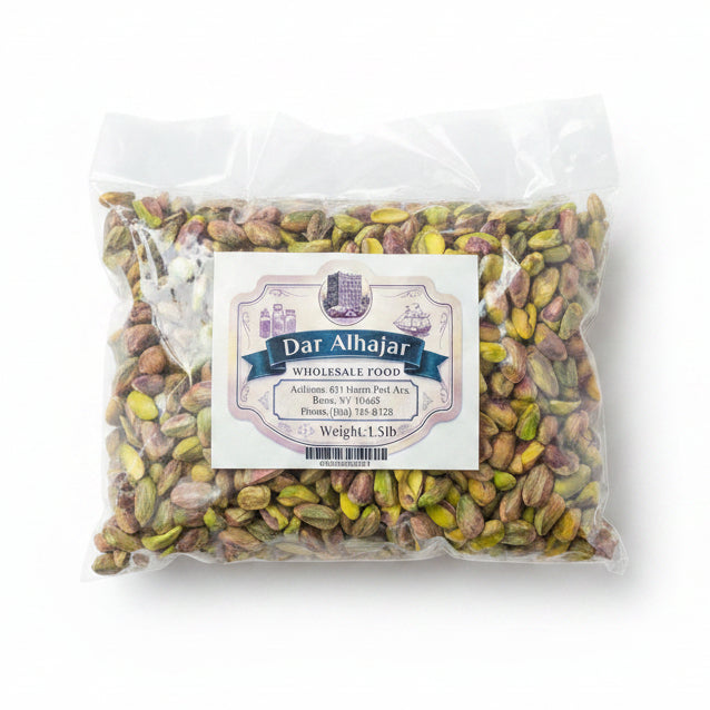 Dar Alhajar Green Pistachio California 80% Raw 1.5 lb
