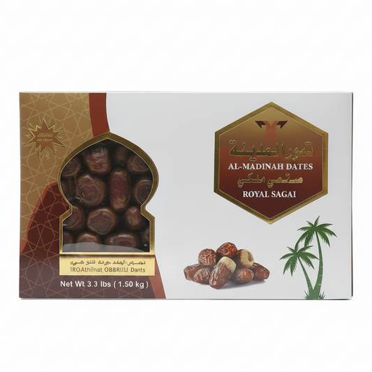 Box of Al-Madinah Dates with a transparent background