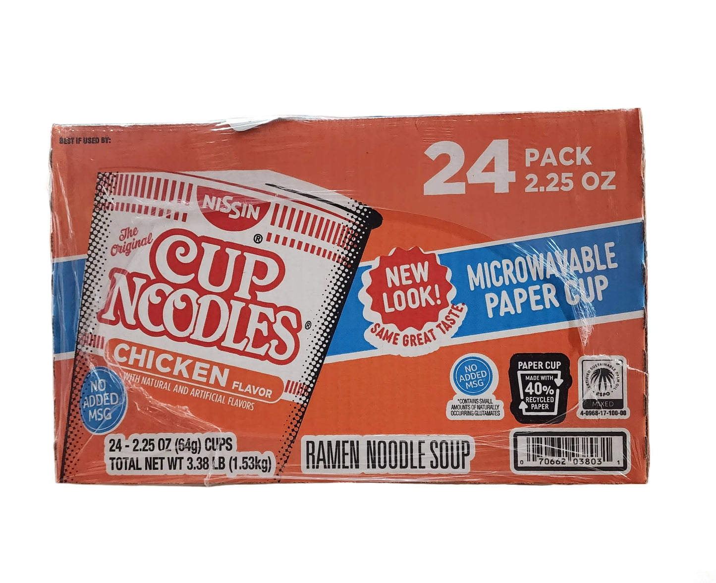 Nissin Cup Noodles Chicken 2.5Oz 24pack