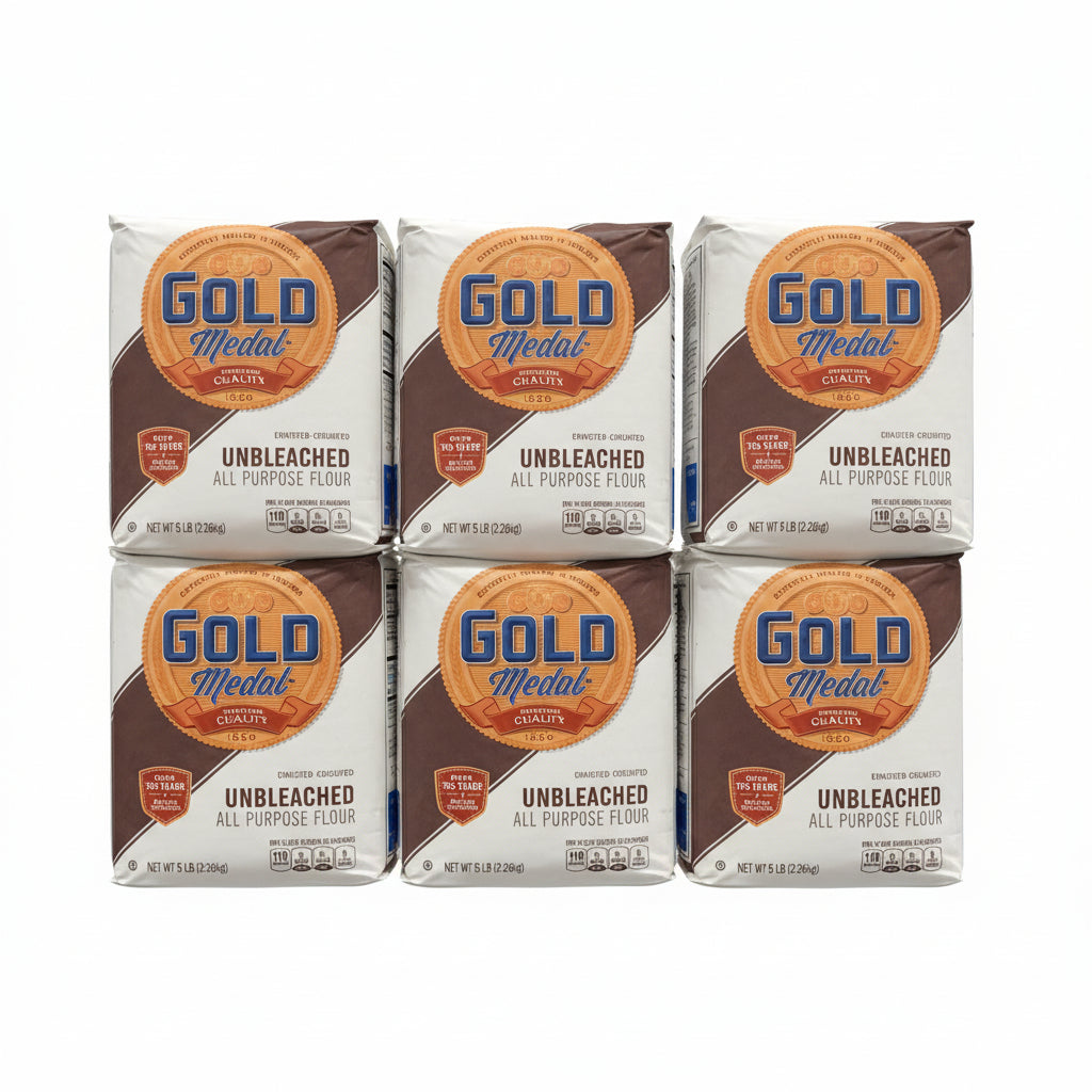 Gold Medal Unbleached All Purpose Flour 5lb X 8pk