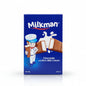 Milkman chocolate milk carton on a cardboard background