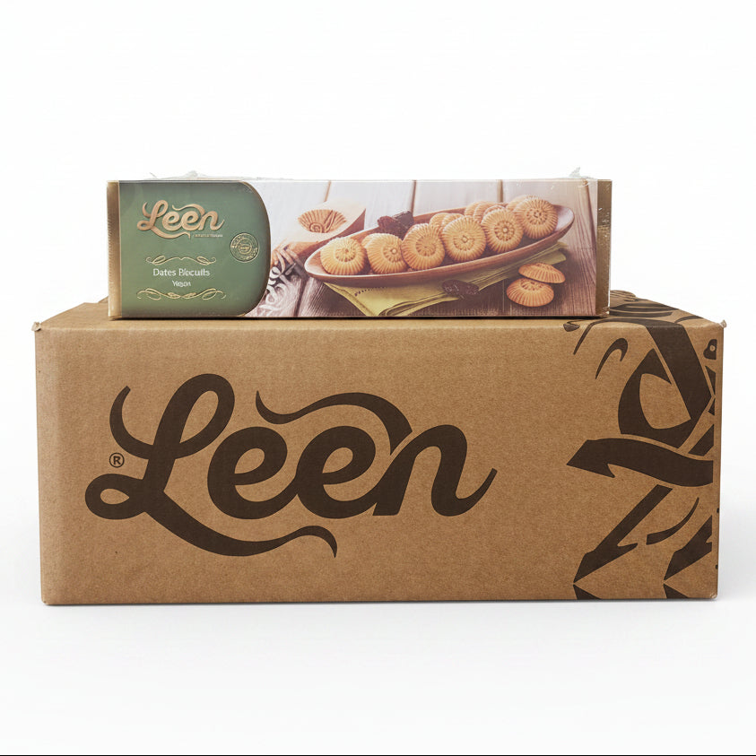 Leen Dates Biscuits Vegan 400gm *12pk