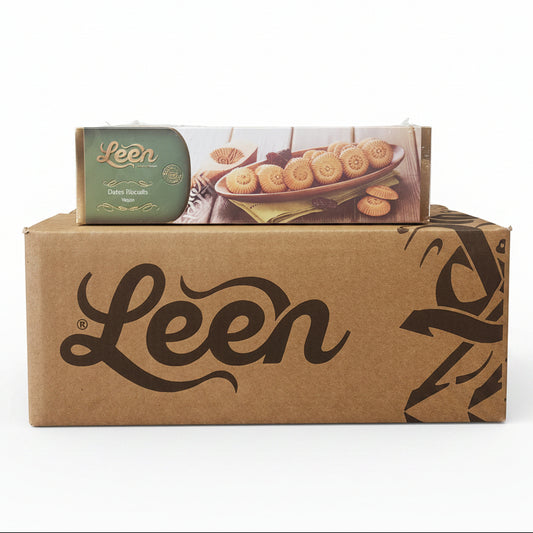 Leen Dates Biscuits Vegan 400gm *12pk