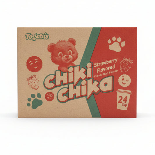 Togabis Chiki Choka Strawberry 125g X 24 Cups