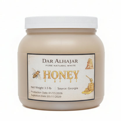 Dar Alhajar Pure Natural White Honey 3.5lb