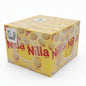 Stack of Nilla wafers boxes in a cardboard box with various other items.