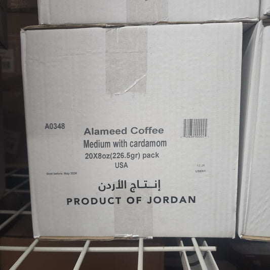 Alameed Coffee Medium with Cardamom 20x8oz