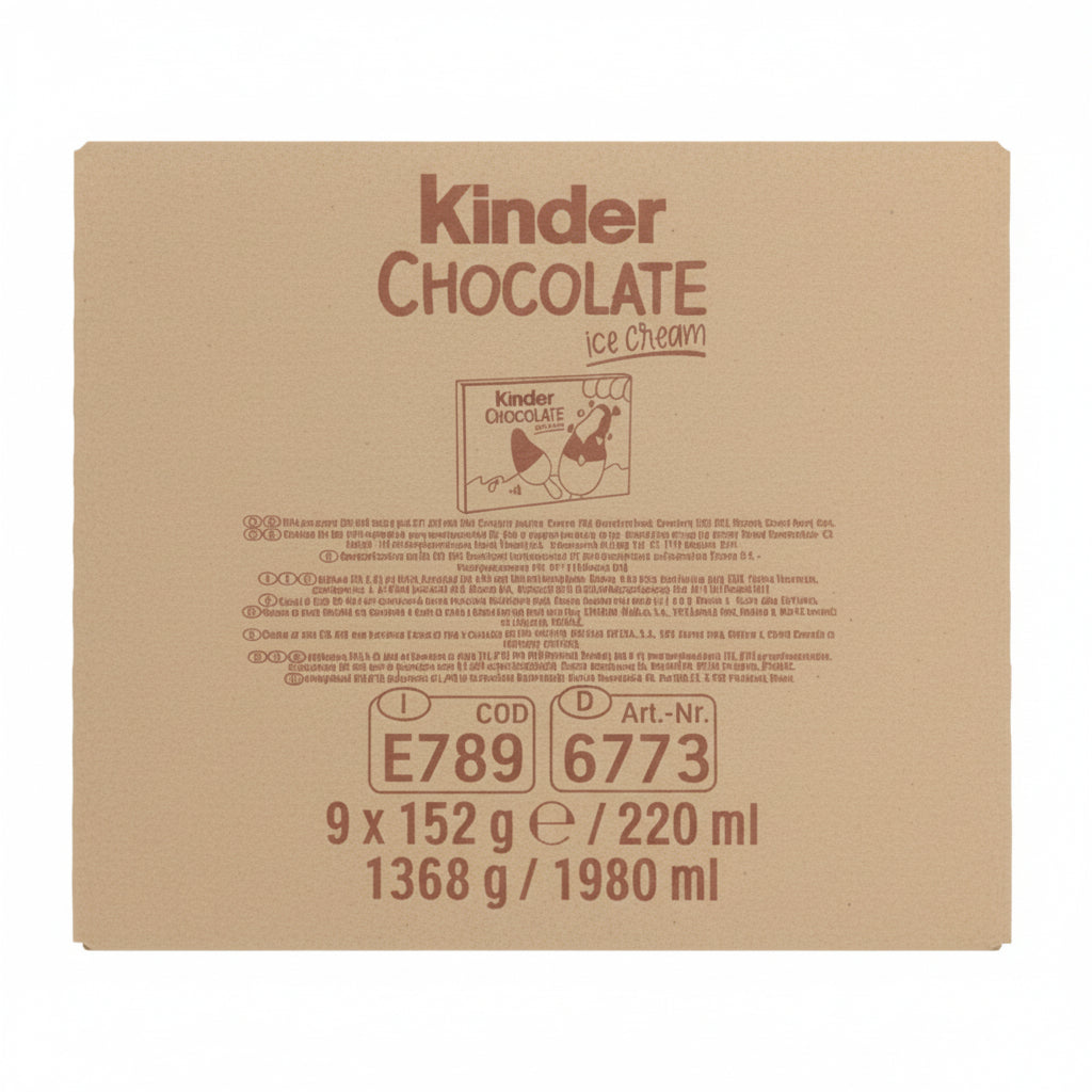 Kinder white & Chocolate Ice Cream MC 9x (4) 152g