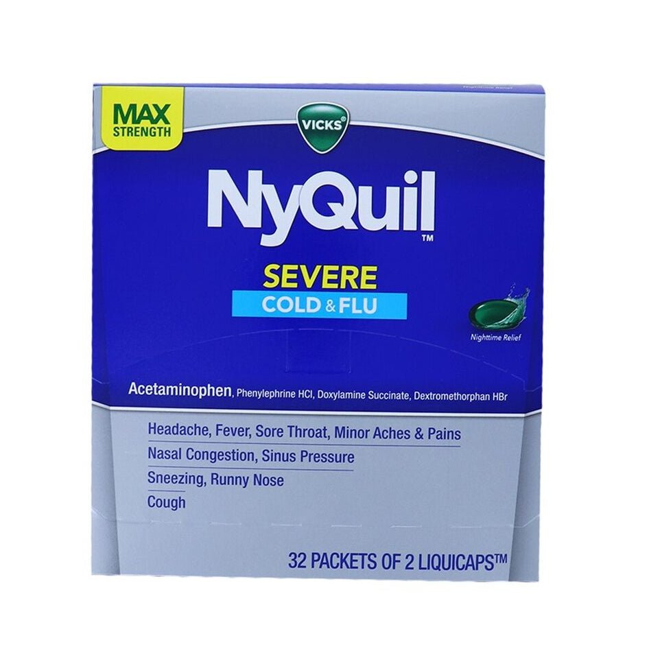 Nyquil Severe Cold & Flu 2X32pk