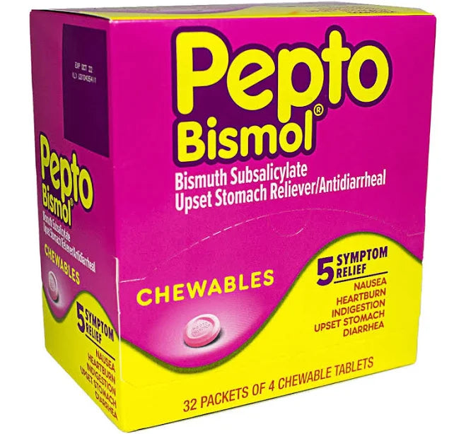 Pepto Bismol dispenser 32x4pk