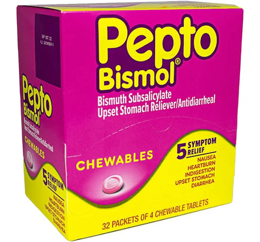 Pepto Bismol dispenser 32x4pk