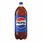 Pepsi bottle with blue label on a white background